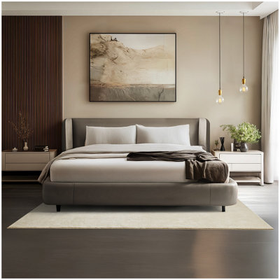Tectake Rug Zonelle Short Pile And Ultra-Soft Carpet In Rectangular Or Round Design 140 X 200 CmBeige from B&Q
