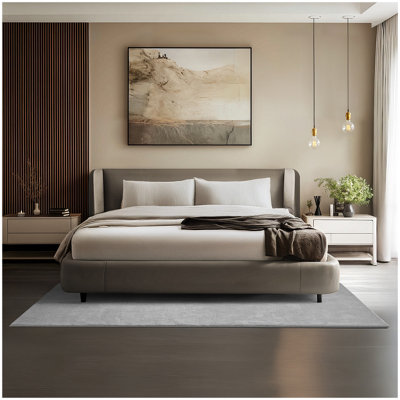 Tectake Rug Zonelle Short Pile And Ultra-Soft Carpet In Rectangular Or Round Design 140 X 200 CmGrey from B&Q