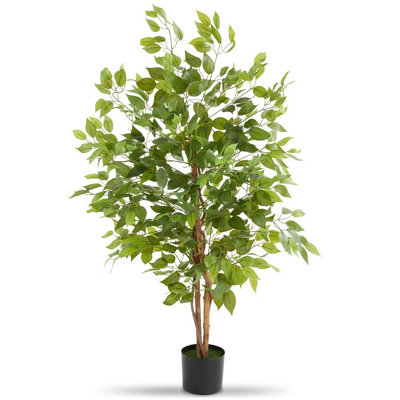 Tectake Artificial PlantDetailed And LifelikeFicus TreeLow-Maintenance 120 Cm