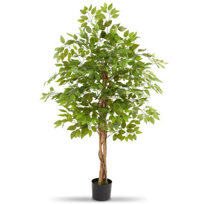 Tectake Artificial PlantDetailed And LifelikeFicus TreeLow-Maintenance 160 Cm