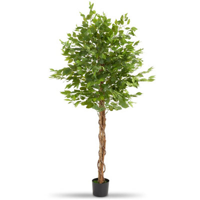 Tectake Artificial PlantDetailed And LifelikeFicus TreeLow-Maintenance 180 Cm