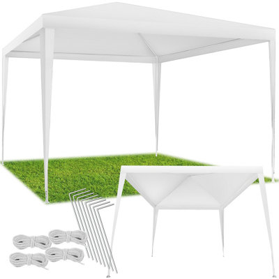 Tectake Gazebo Farah-  Water ResistantPlug-In System3X3M 300 X 300 X 250 CmWhite from B&Q