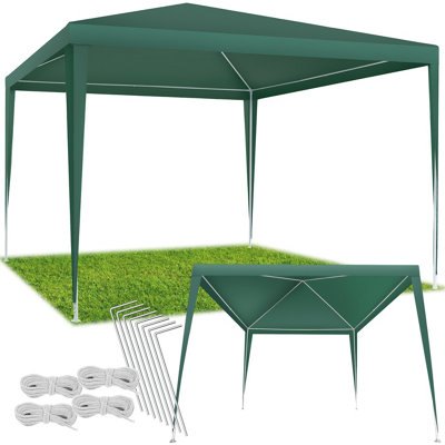 Tectake Gazebo Farah-  Water ResistantPlug-In System3X3M 300 X 300 X 250 CmGreen from B&Q