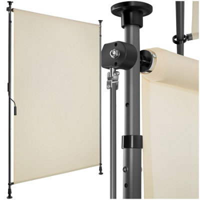 Tectake Retractable Awning TaijaTooless InstallationWith Hand CrankRetractable And Uv Blocking 100 X 310 CmBeige from B&Q