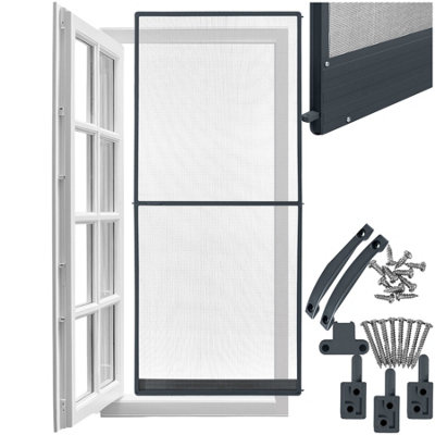 B&Q -  Aluminum-Framed Fly Screen For Doors210 X 95 Cm 95 X 210 CmAnthracite