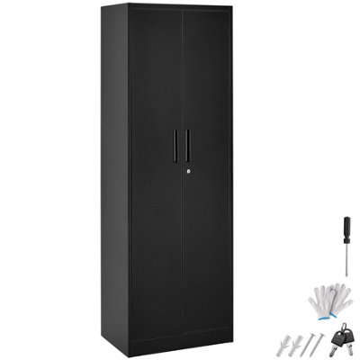 Tectake Brandon Filing CabinetMagnetic ClosureAdjustable ShelvesPer PieceBlack from B&Q