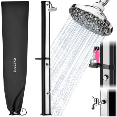 B&Q -  Ofanto 35 L Solar Shower217 CentimetreBlack/silver