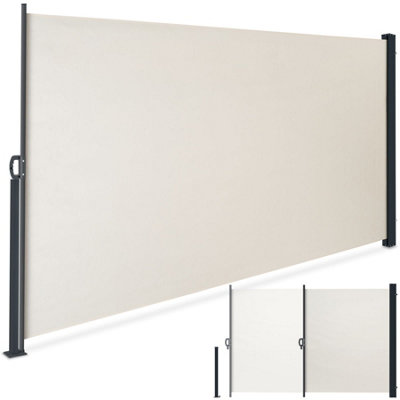Tectake Extendable Side Awning With Roll-Up MechanismOpaque 300 X 200 CmBeige from B&Q