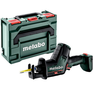 Metabo 602322840 Sabre Saw Cordless 12V Brushless Powermaxx Sse 12 BlCas Compatibility With Metabox 145 from B&Q