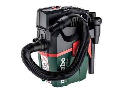 Metabo As 18 Hepa Vacuum Cleaner 18V Portable Hepa Wet Dry Vac Dust Extraction from B&Q