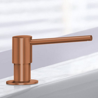 Villeroy & Boch 250Ml Copper Stainless Steel Deck-Mounted Soap Dispenser from B&Q