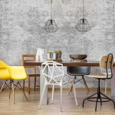 Anaglypta Concrete Mural384X260Cm5430-8 from B&Q