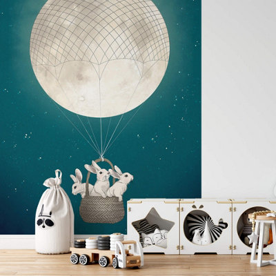 Anaglypta Moonbunnies Mural192X260Cm5469-4 from B&Q