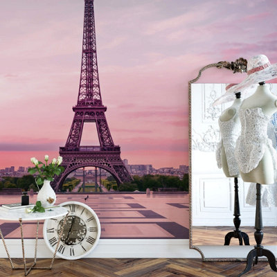 Anaglypta Eiffel Tower At Sunset384X260Cm5028-8 from B&Q