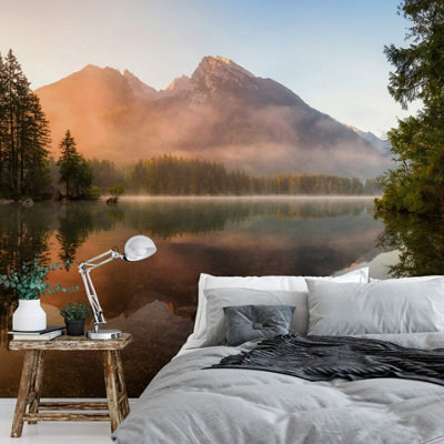 Anaglypta Mountain Lake Mural384X260Cm5074-8 from B&Q
