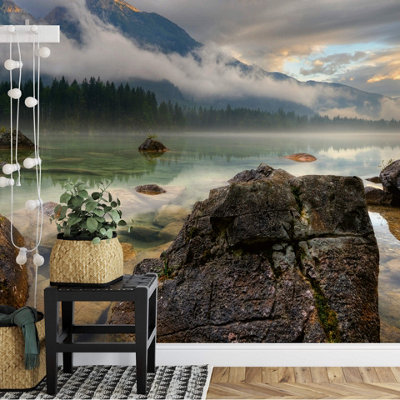 Anaglypta Mountain Lake Mural384X260Cm5154-8 from B&Q
