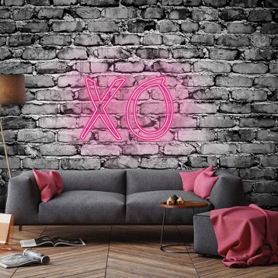 Anaglypta Xo Mural In Pink384X260Cm ,5453-8