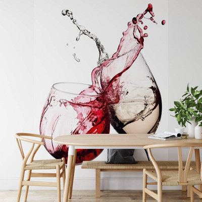 Anaglypta Wine Glasses Mural192X260Cm5425-4