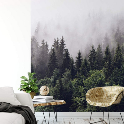 Anaglypta Forest Mist Mural192X260Cm5433-4 from B&Q