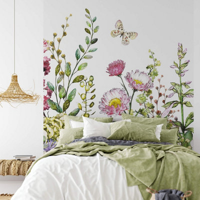 Anaglypta Summer Flowers Mural192X260Cm5440-4 from B&Q
