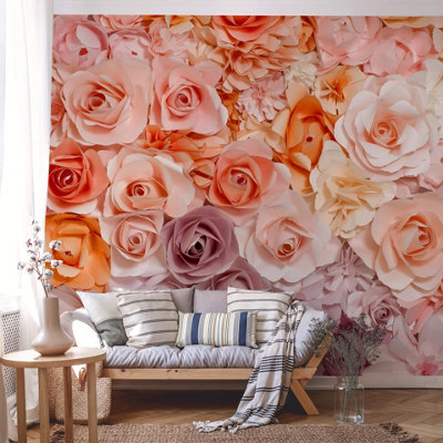 Anaglypta Flowers Mural384X260Cm5412-8 from B&Q