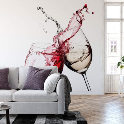 Anaglypta Wine Glasses Mural 384X260Cm5425-8