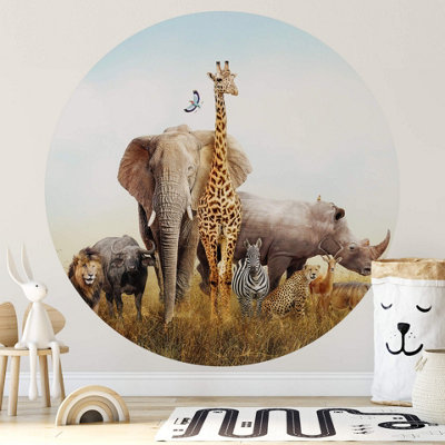 Anaglypta African Animals144X144Cm5521-R from B&Q