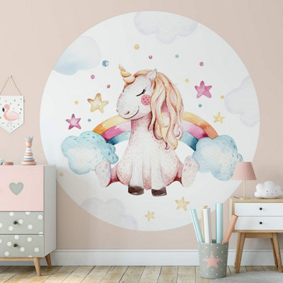 Anaglypta Unicorn Dreams Mural144X144Cm5573-R from B&Q