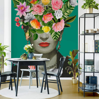 Anaglypta Frida Floral Mural192X260Cm5534-4 from B&Q