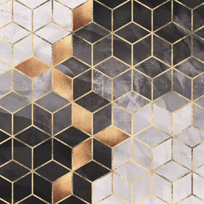 Anaglypta Smoky Cubes Mural192X260Cm5537-4 from B&Q