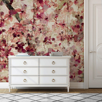 Anaglypta Vintage Flower Pattern Mural384X260Cm5501-8 from B&Q