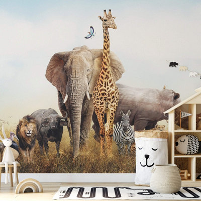 Anaglypta African Animals384X260Cm5521-8 from B&Q