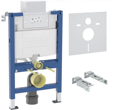 Geberit Duofix Alpha Wc Frame 820mm Concealed Cistern Brackets Acoustic Mat 458.033.00.2 from B&Q