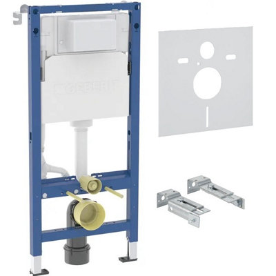 Geberit Duofix Alpha01 Wc Frame 1.12 Concealed Cistern Brackets And Acoustic Mat 458.039.00.2 from B&Q