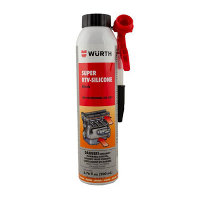 Würth Wurth Rtv Black Silicone Instant Gasket Maker High Temperature Sealant  200Ml from B&Q
