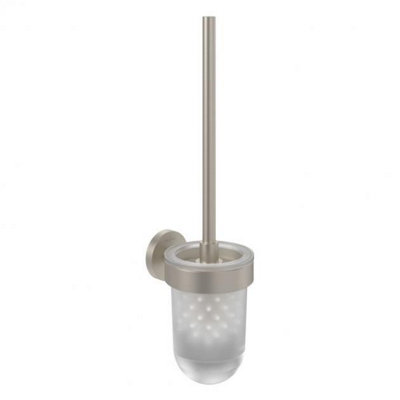 Villeroy & Boch Elements Tender Toilet Brush Set Matt Brushed Nickel from B&Q