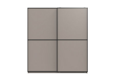 Ulm 135 Grey Sliding  Doorwardrobe from B&Q