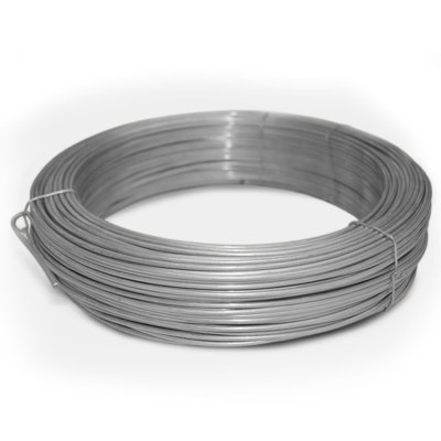 Floordirekt Heavy Duty Galvanised Wire Coil 3.1 mm Thick Tension Garden Wire For Tying Fixing And Binding Extra Durable 80 M Galvanised from B&Q
