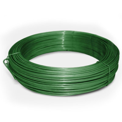 Floordirekt Heavy Duty Galvanised Wire Coil 3.1 mm Thick Tension Garden Wire For Tying Fixing And Binding Extra Durable 110 M Green from B&Q