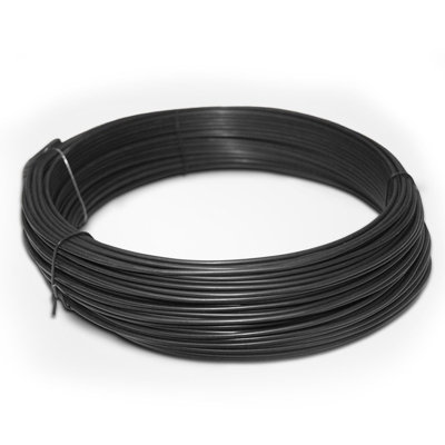 Floordirekt Heavy Duty Galvanised Wire Coil 3.1 mm Thick Tension Garden Wire For Tying Fixing And Binding Extra Durable 110 M Anthracite from B&Q