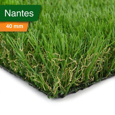 Floordirekt Artificial Grass Turf Nantes 40mm Realistic Fake Lawn Carpet For Garden Balcony Terrace Patio Event Flooring100 X 200 Cm from B&Q