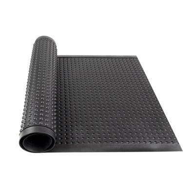 Floordirekt Bubble Natural Rubber Anti Fatigue Work Mat Cushioning Waterproof Weatherproof Standing Area Black 60 X 90 Cm