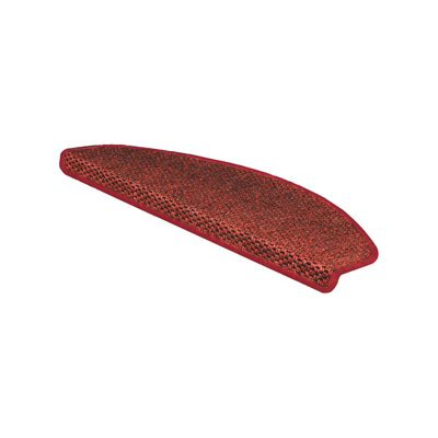 Floordirekt Calcutta Self Adhesive Soft Sisal Stair Tread Mat For Indoor Stairs Semicircular Red 23.5 X 65 Cm from B&Q