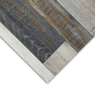 Floordirekt Plaza Cuban Oak 967M Cv Sheet Vinyl Flooring Pvc 2.80mm R10 Bfl-S1 Underfloor Heating Kitchen Living Multicoloured 200 X 600 Cm from B&Q