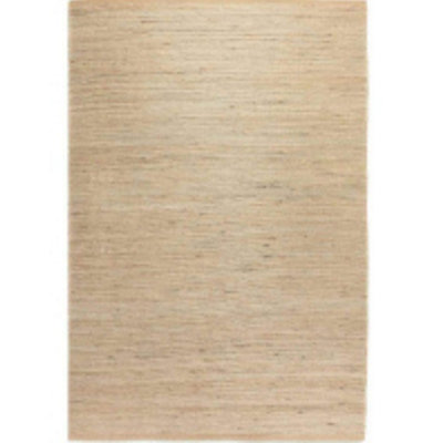 The Rugs Handloom Jute Rug Dhaka Natural Jute Wool Cotton Woven Rug In Beige from B&Q