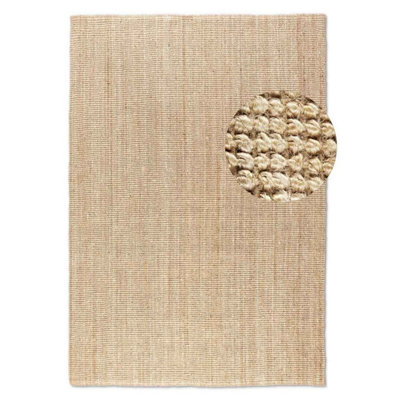 The Rugs Handwoven Flatweave Jute Rug And Runner Natural Fibre Durable In Beige from B&Q