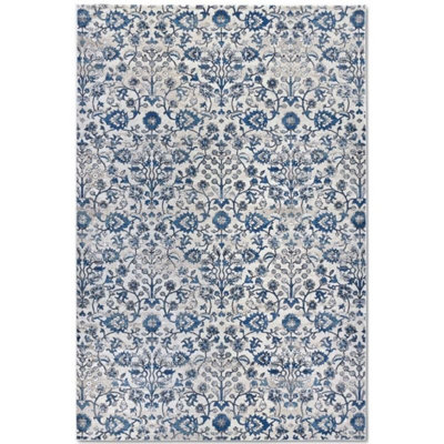 The Rugs Villeroy & Boch 1869 Ernest Short Pile Vintage Floral Rug In Cream from B&Q