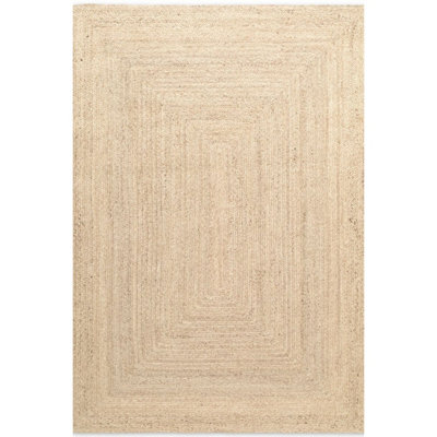 The Rugs Sharmila Jute Rug Handwoven Reversible Natural Fibre Living Room from B&Q