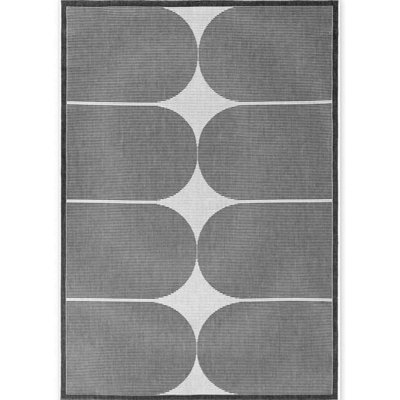 B&Q -  Reversible Weatherproof Indoor Outdoor Rug Polypropylene Durable In Black