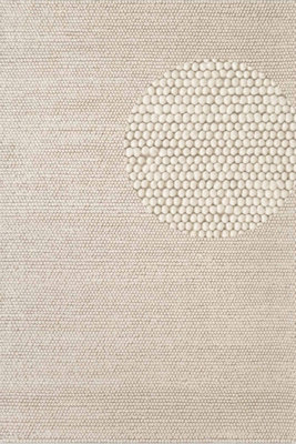 B&Q -  Ted Baker Richmond Wool Rug Diana Living Room In Natural White